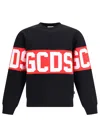 Gcds Logo Print Sweatshirt In Black