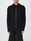Gcds Logo Detailed Drawstring Hoodie In Black