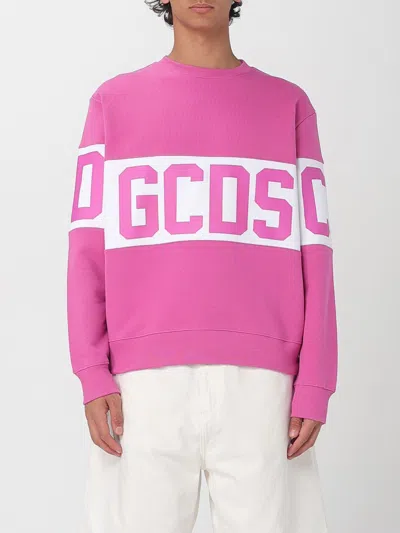 GCDS SWEATSHIRT GCDS MEN COLOR FUCHSIA,G75300007