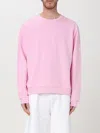 Gcds Logo Printed Crewneck Sweatshirt In Pink