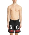 Gcds Logo-print Drawstring Swim Shorts In Black