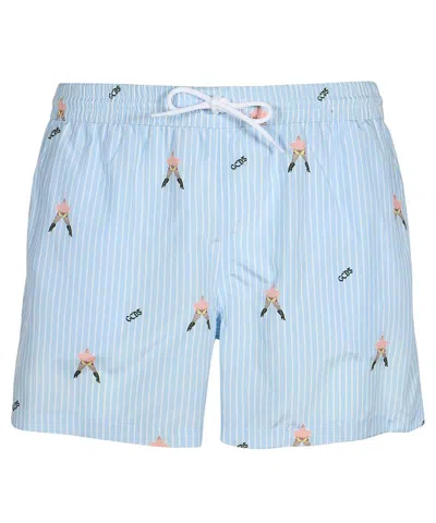 Gcds Swim Shorts In Blue