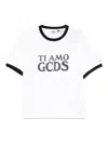 Gcds Boxy T-shirt Trim Contrast Crew Neck