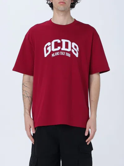 Gcds T-shirt  Men Color Burgundy