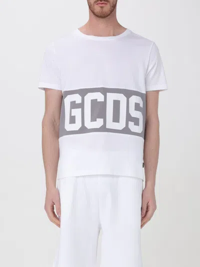 GCDS T-SHIRT GCDS MEN COLOR WHITE,G75120001