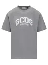 Gcds Lounge Logo Oversize T-shirt In Grey
