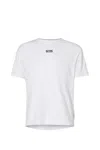 Gcds Crew Neck Logo T-shirt With Plain Pattern In White