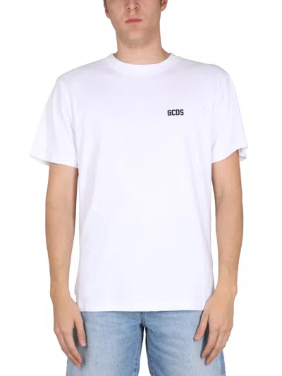Gcds T-shirt With Logo In White