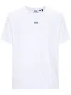 Gcds Logo-appliqqué Cotton T-shirt In White