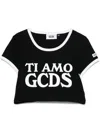 Gcds T-shirt With Ti Amo  Print And Hood