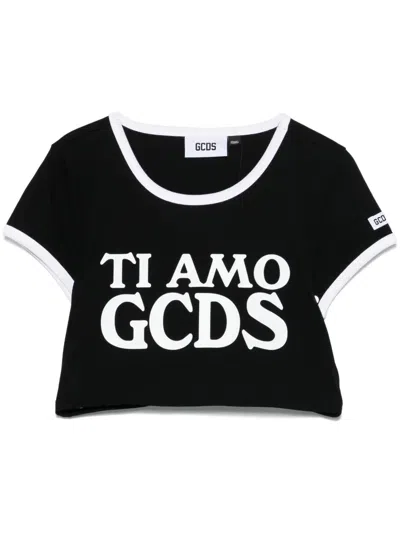 Gcds T-shirt With Ti Amo  Print And Hood