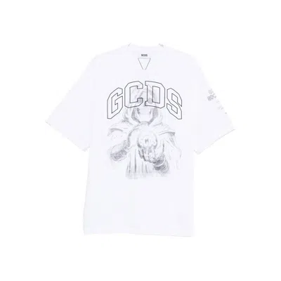 Gcds Cotton T Shirts In White