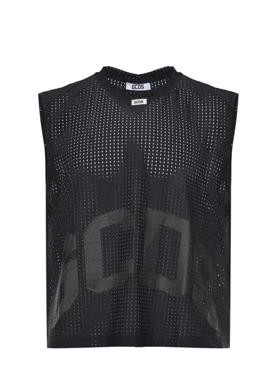 Gcds Tank Top Made Of Polyester Blend.