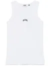 Gcds Logo-embroidered Tank Top In White