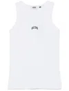 Gcds Logo-embroidered Tank Top In White