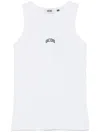 Gcds Logo-embroidered Tank Top In White