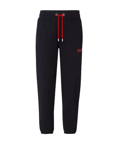 Gcds Tapered-leg Drawstring Trousers In Black