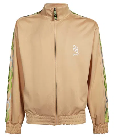 Gcds Techno Fabric Sweatshirt In Sand