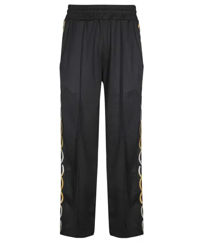 Gcds Techno Fabric Track Pants In Black