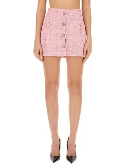 GCDS TEXTURED MINI SKIRT