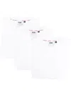 Gcds Pack Of Three Cotton T-shirts In White