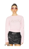 Gcds Ti Amo Bling Sweater In Pink