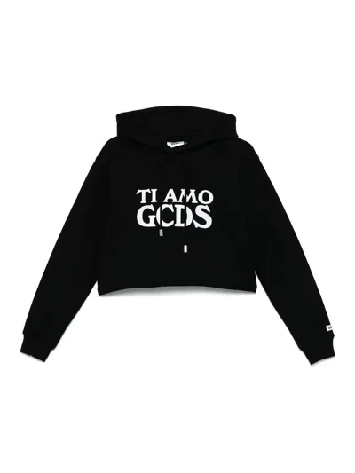 GCDS SUDADERA - NEGRO