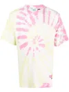 Gcds Tie Dye T-shirt Multicolor In Pink