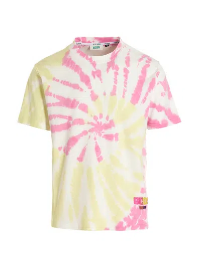 GCDS GCDS TIE-DYE COTTON T-SHIRT