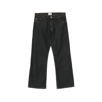 Gcds Topstitch Jeans In Blue