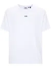 Gcds Logo-appliqqué Cotton T-shirt In White