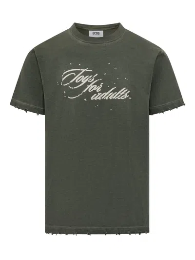 Gcds Toys Print T-shirt In Green