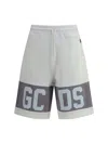 Gcds Cotton Jersey Bermuda Shorts With Logo Print