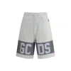 Gcds Cotton Jersey Bermuda Shorts With Logo Print