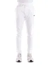 Gcds Tapered-leg Drawstring Trousers In Bianco Bianco