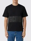 Gcds Man T-shirt Z0mlqc109j101 999b Band Logo Tonal Loose Ss T-shi Black In Black