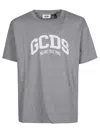 Gcds Lounge Logo Oversize T-shirt In Grey