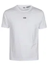 Gcds Crew Neck Logo T-shirt With Plain Pattern In White