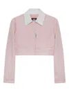 Gcds Tweed Crop Jacket