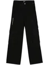 Gcds Logo Patch Wide-leg Cargo Pants
