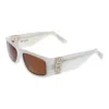 Gcds Unisex Sunglasses In White