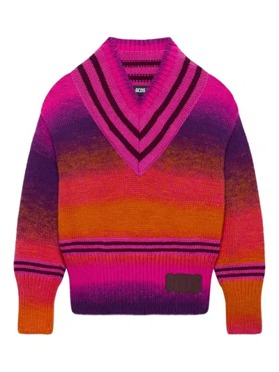 Gcds Pullover Mit V-ausschnitt In Multi