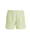 Gcds Abstract-print Swim Shorts In Green