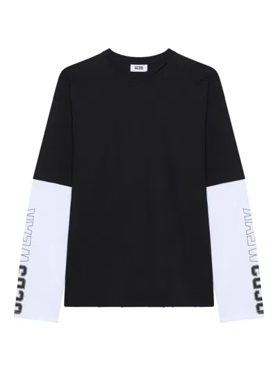 GCDS GCDS WEAR PRINTED LONG-SLEEVE T-SHIRT
