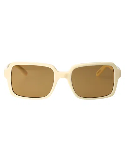 Gcds White Acetate Sunglasses In Neutral