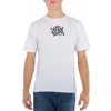 Gcds White Graffiti Print Cotton T-shirt In White