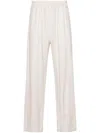 Gcds Embroidered-logo Track Pants In White