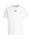 Gcds Crew Neck Logo T-shirt With Plain Pattern In White