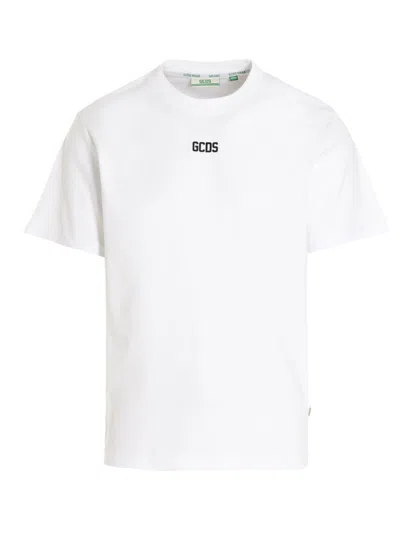 GCDS WHITE LOGO T-SHIRT