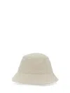 Gcds White Monogram Logo Bucket Hat In Pattern